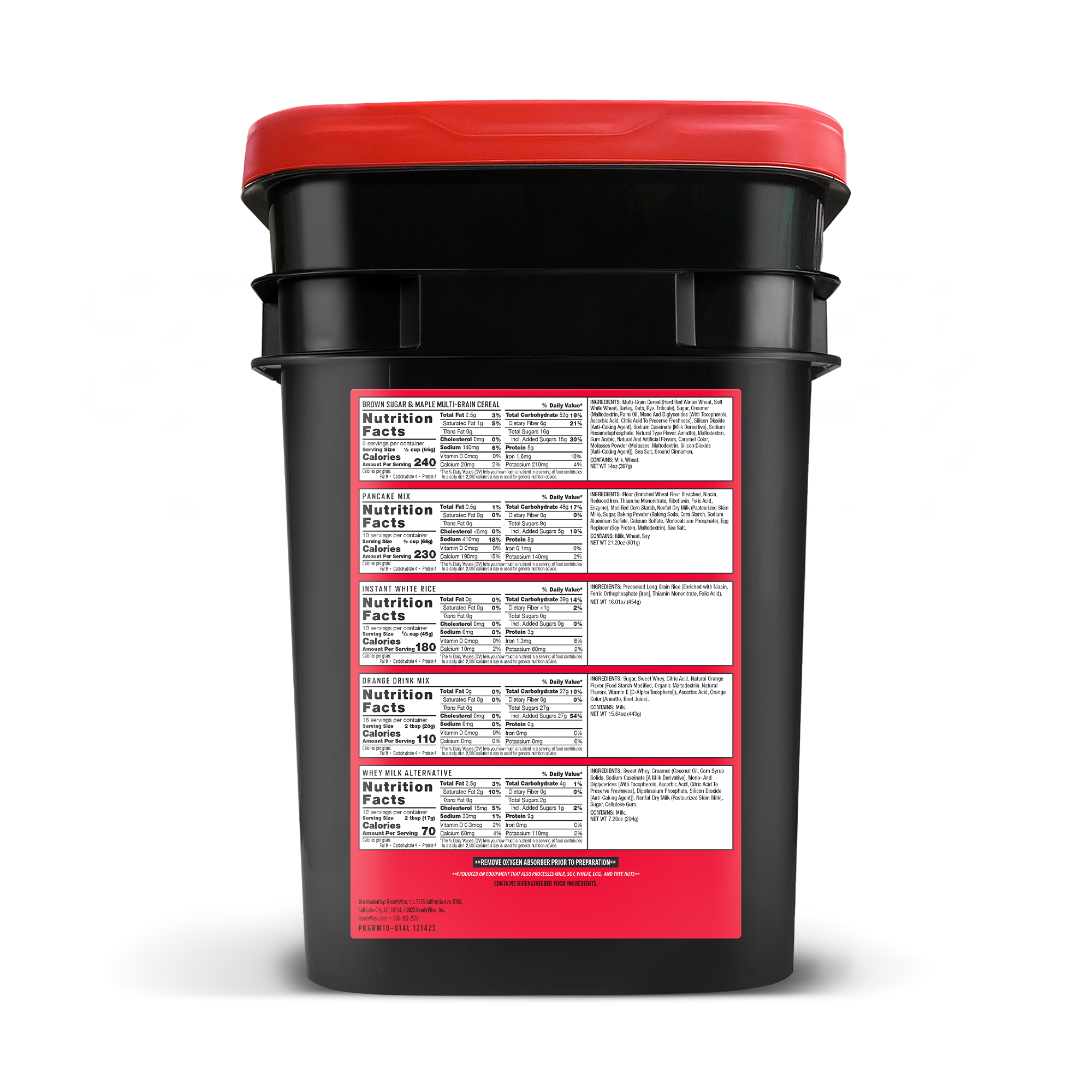 14 Day Emergency Food Bucket