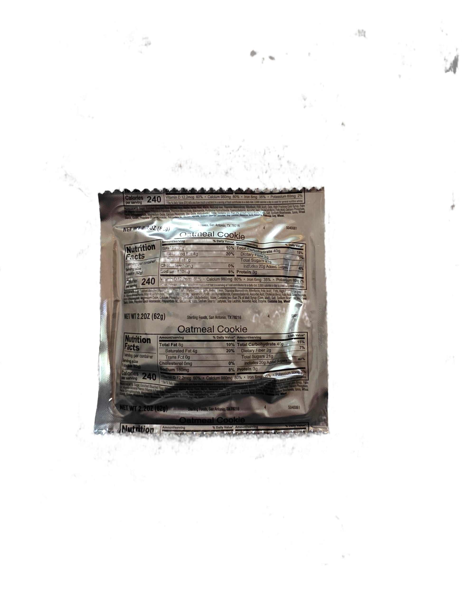Sterling Foods Oatmeal Cookie 2.2oz Snack Pack