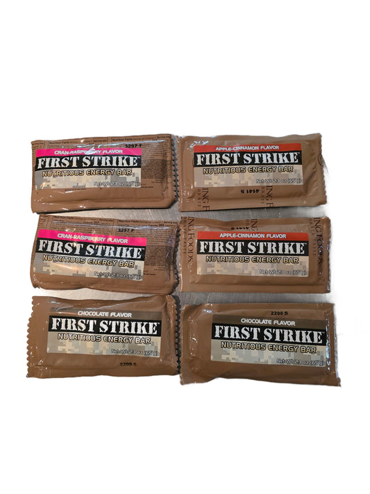 First Strike Nutritious Energy Bar Variety Pack