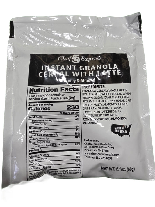 Chef 5 Express Instant Granola Cereal with Latte