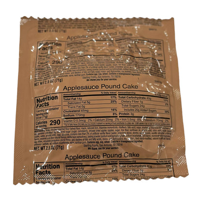MRE Applesauce Pound Cake