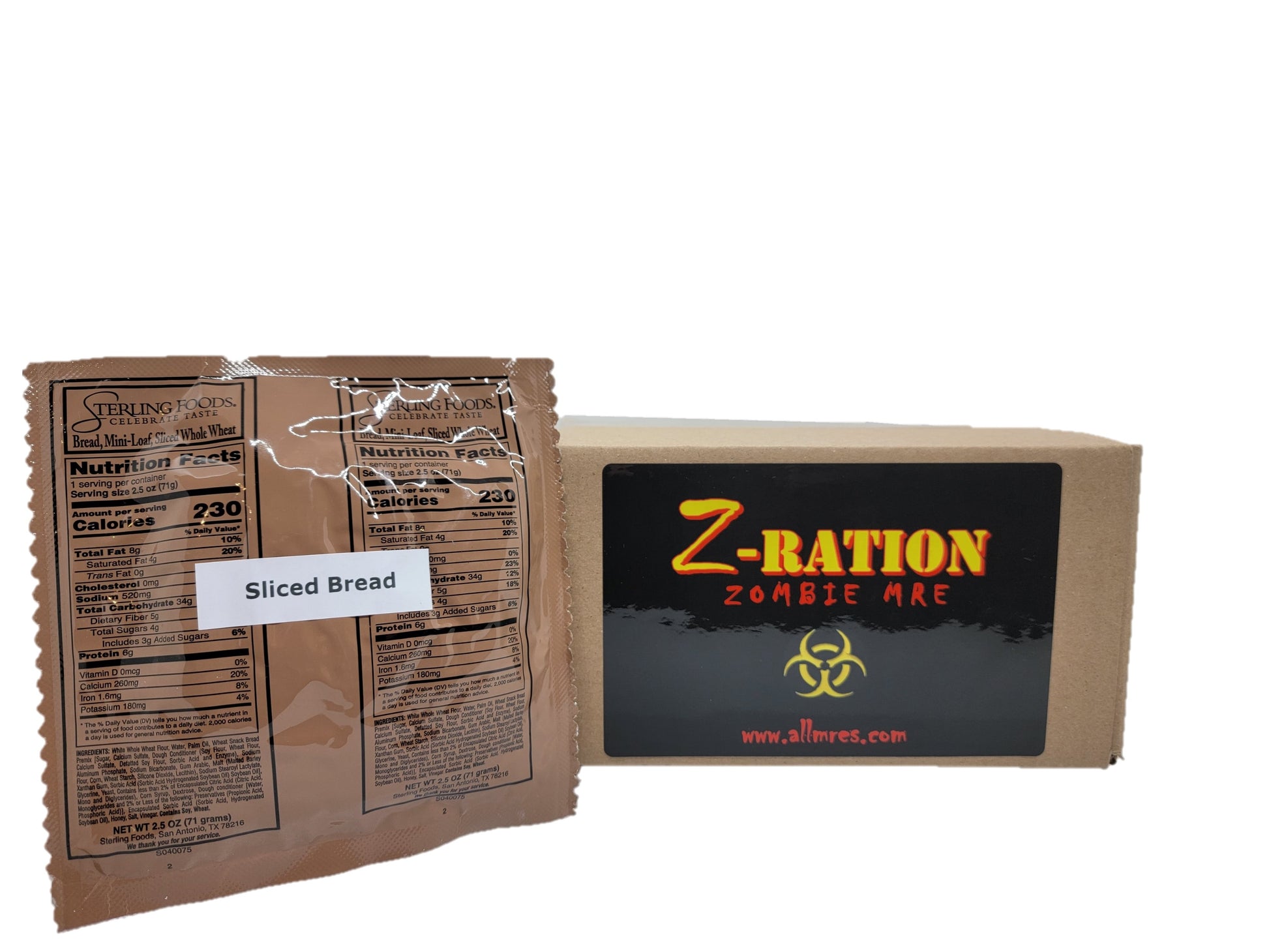 MRE Whole Wheat Sliced Bread