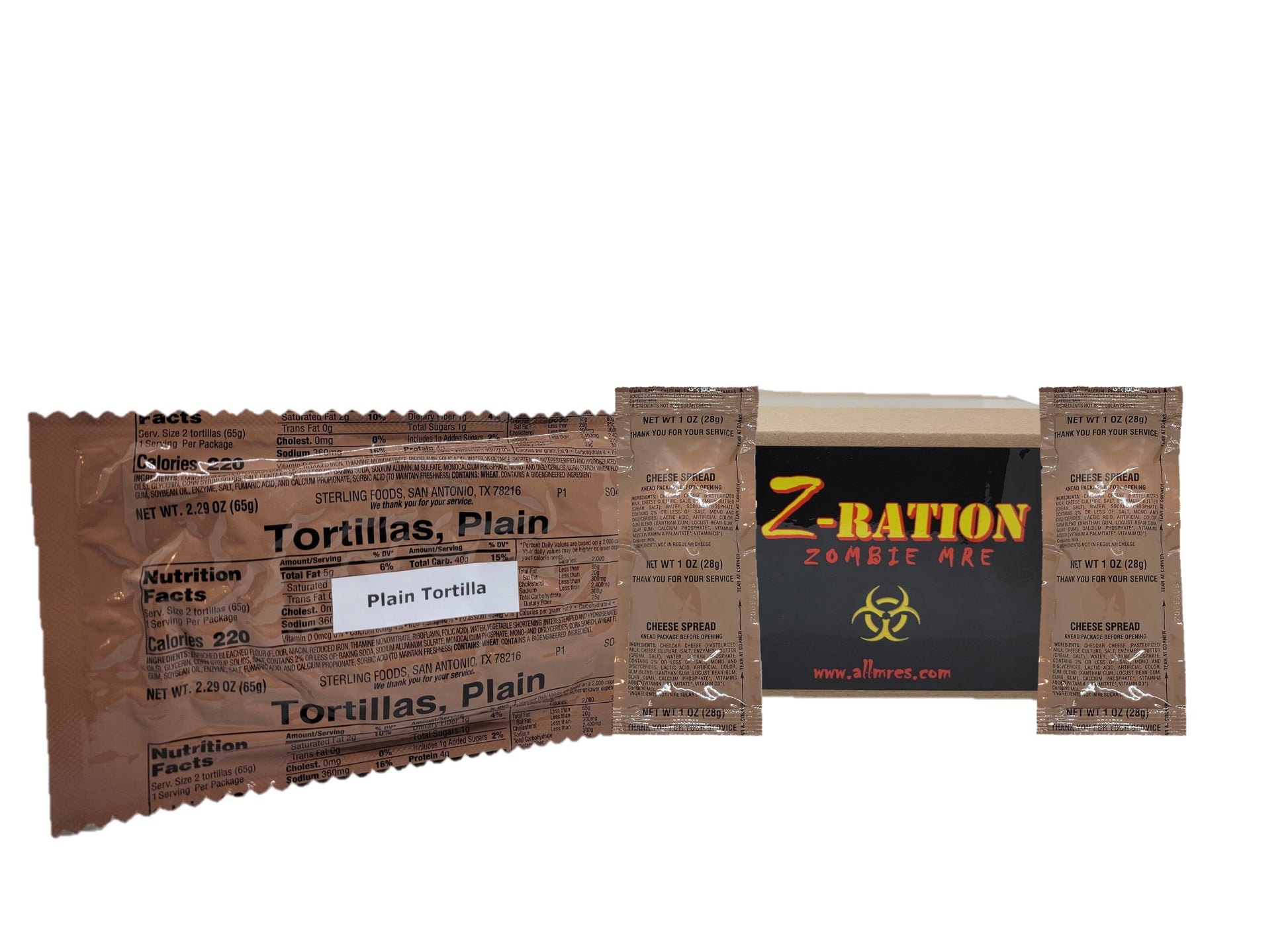 MRE Tortillas with Cheese